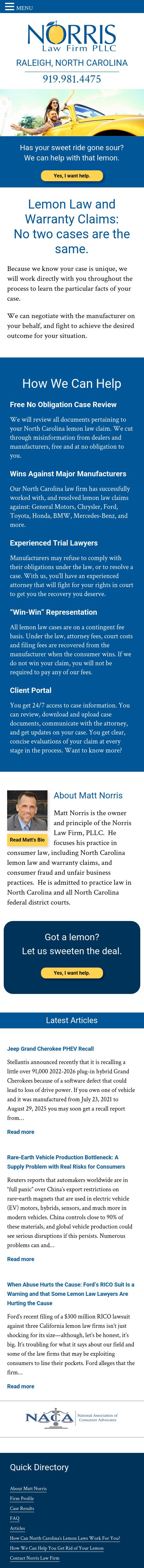 Norris Law Firm, PLLC - Raleigh NC Lawyers