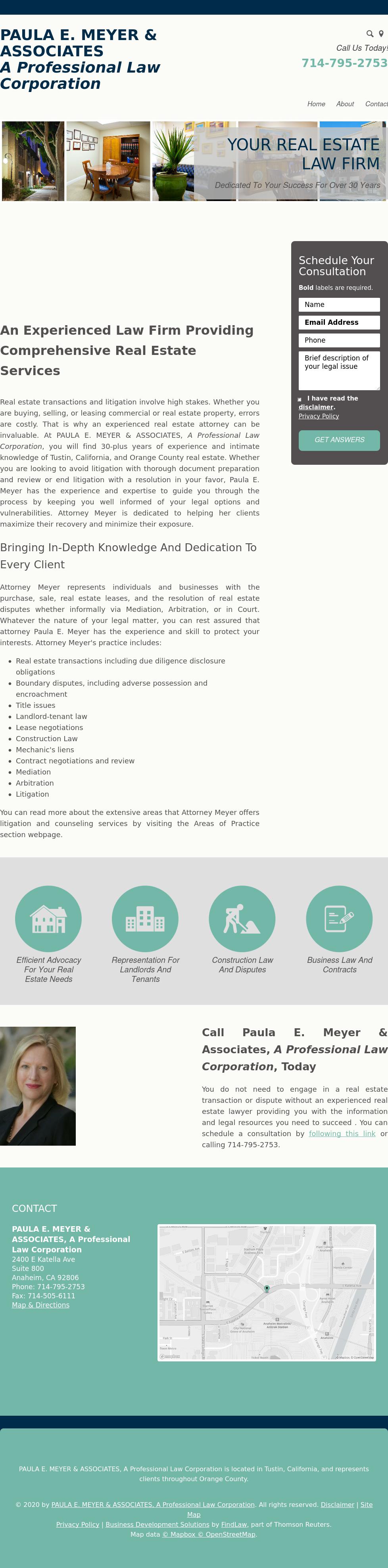 PAULA E. MEYER & ASSOCIATES, A Professional Law Corporation - Tustin CA Lawyers