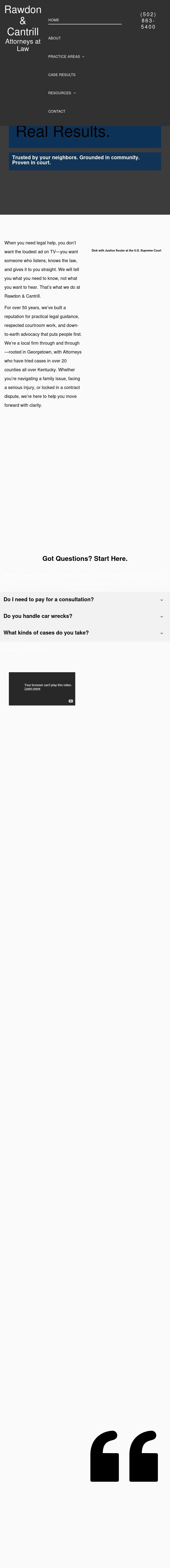 Richard M. Rawdon Jr. - Georgetown KY Lawyers