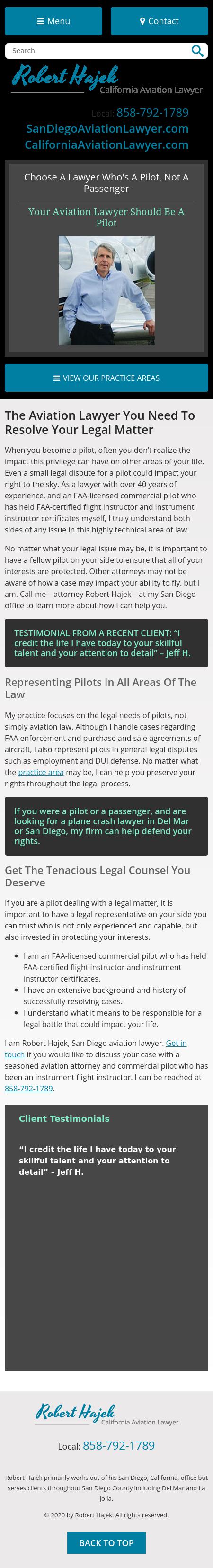 Robert Hajek - La Jolla CA Lawyers