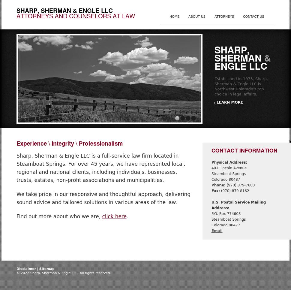 Sharp, Steinke, Sherman & Engle LLC - Steamboat Springs CO Lawyers