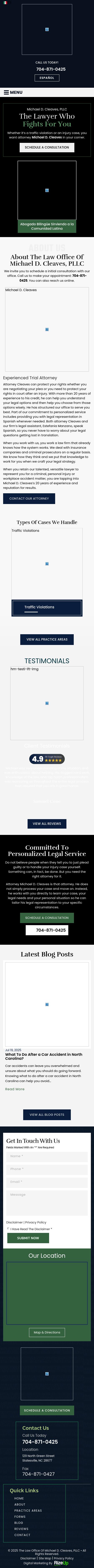 The Law Office of Michael D. Cleaves, PLLC - Statesville NC Lawyers