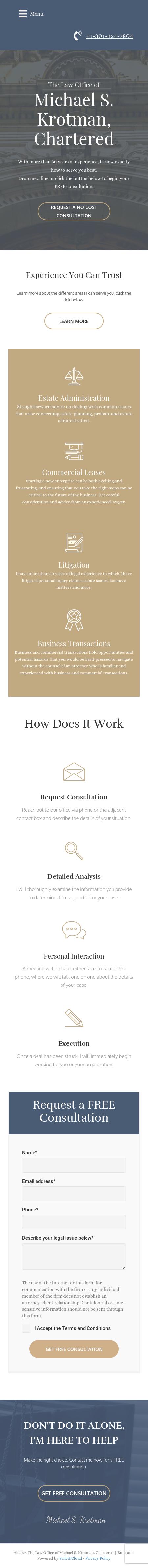 The Law Office of Michael S. Krotman, Chartered - Rockville MD Lawyers