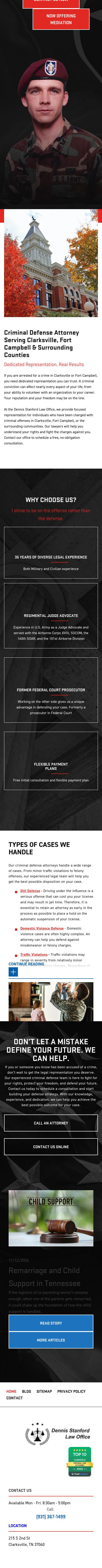 The Law Offices of Dennis W. Stanford - Clarksville TN Lawyers