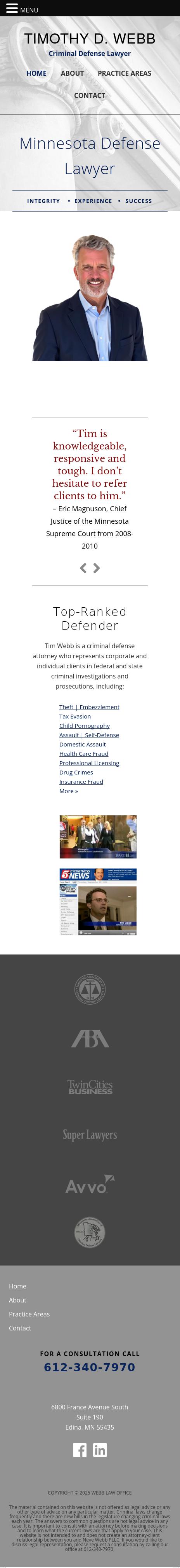 Timothy D. Webb PLLC - Minneapolis MN Lawyers