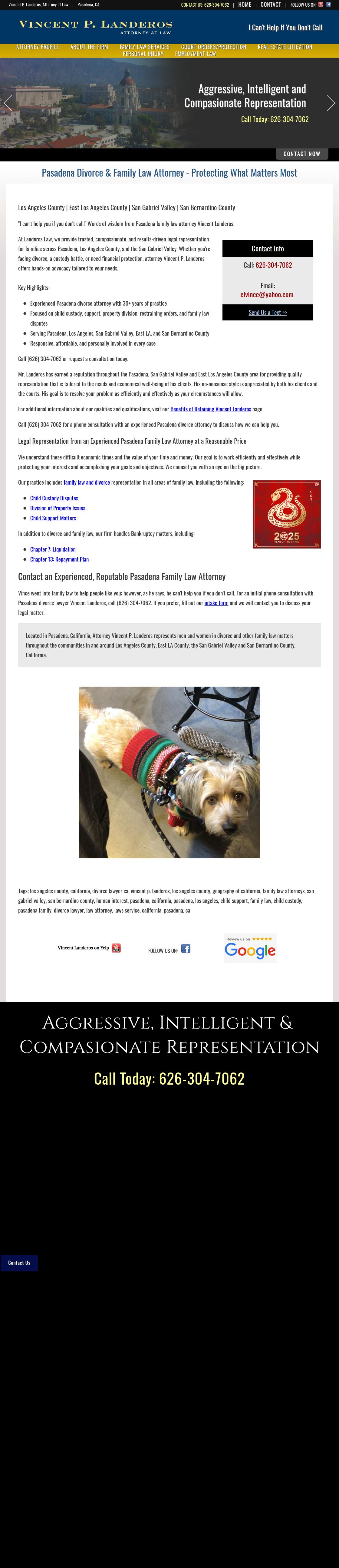 Vincent P. Landeros, Attorney at Law - Ontario CA Lawyers