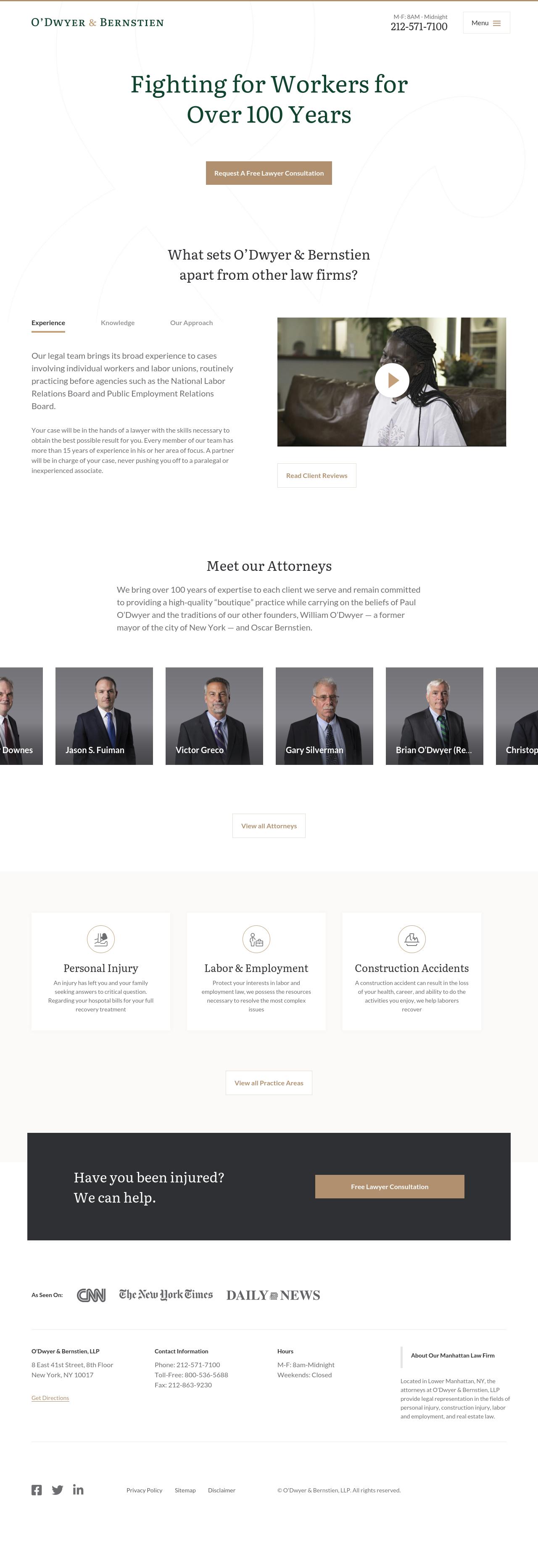 O'Dwyer & Bernstien, LLP - New York NY Lawyers