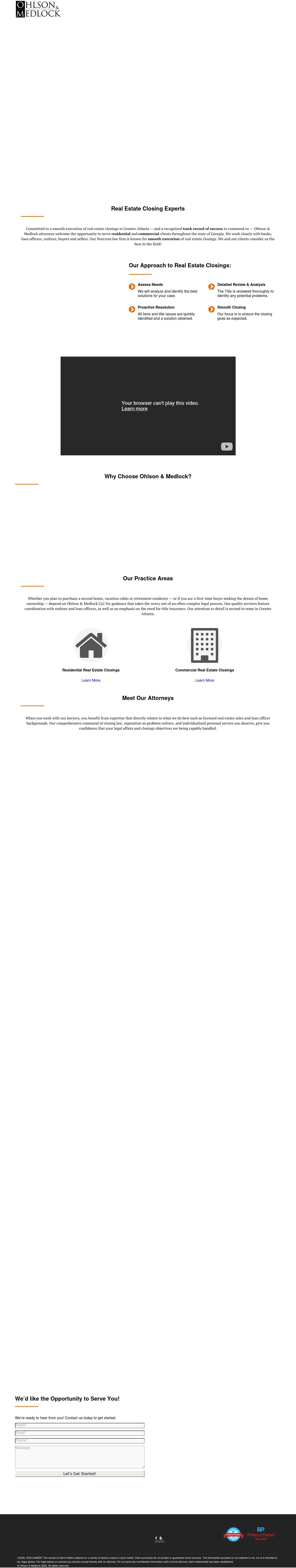 Ohlson & Medlock LLC - Norcross GA Lawyers