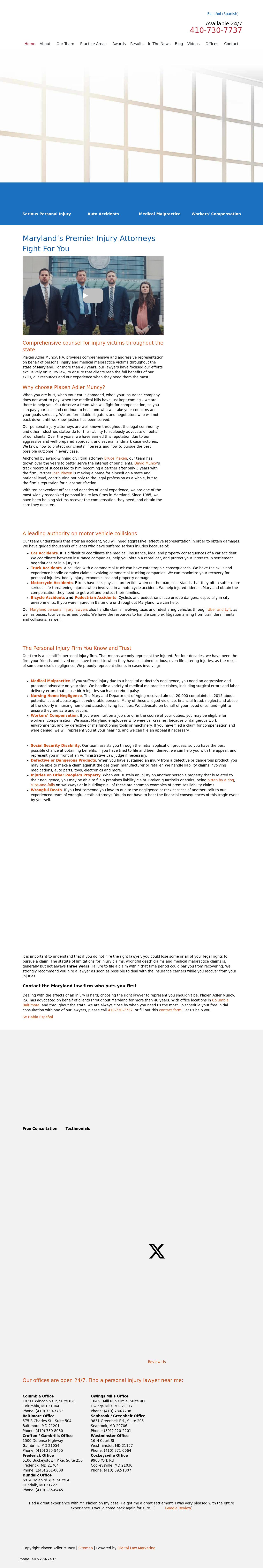 Plaxen & Adler PA - Columbia MD Lawyers