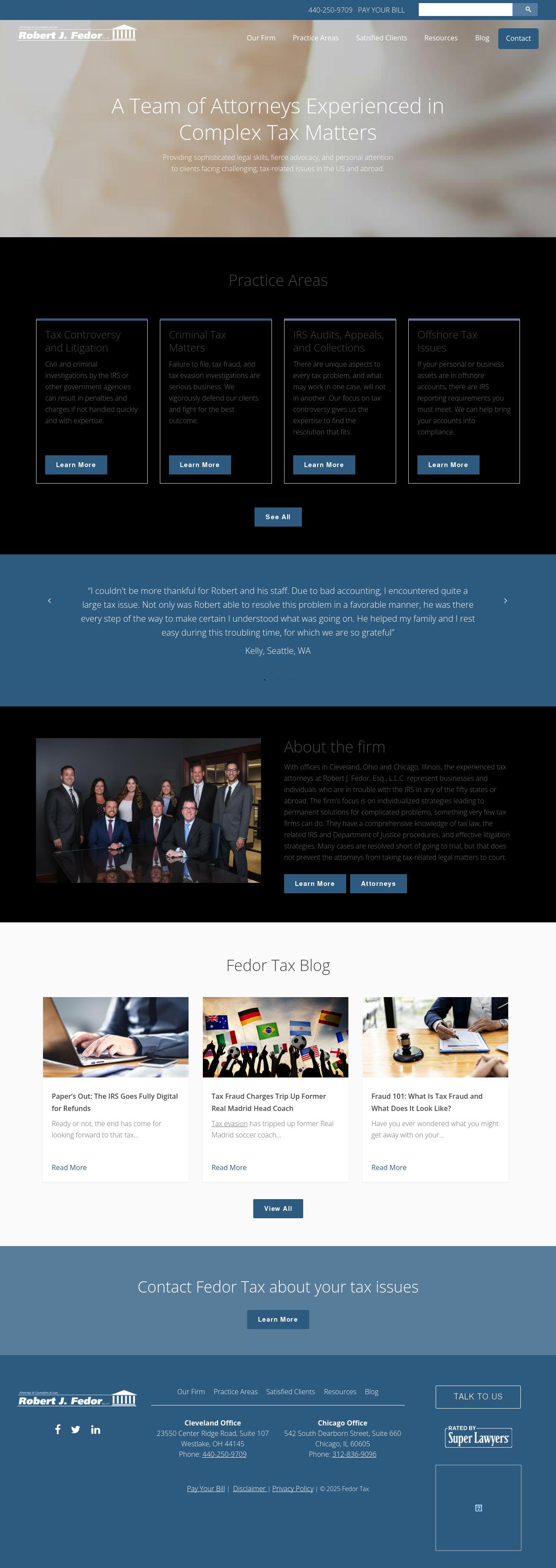 Robert J. Fedor, Esq., L.L.C. - Chicago IL Lawyers