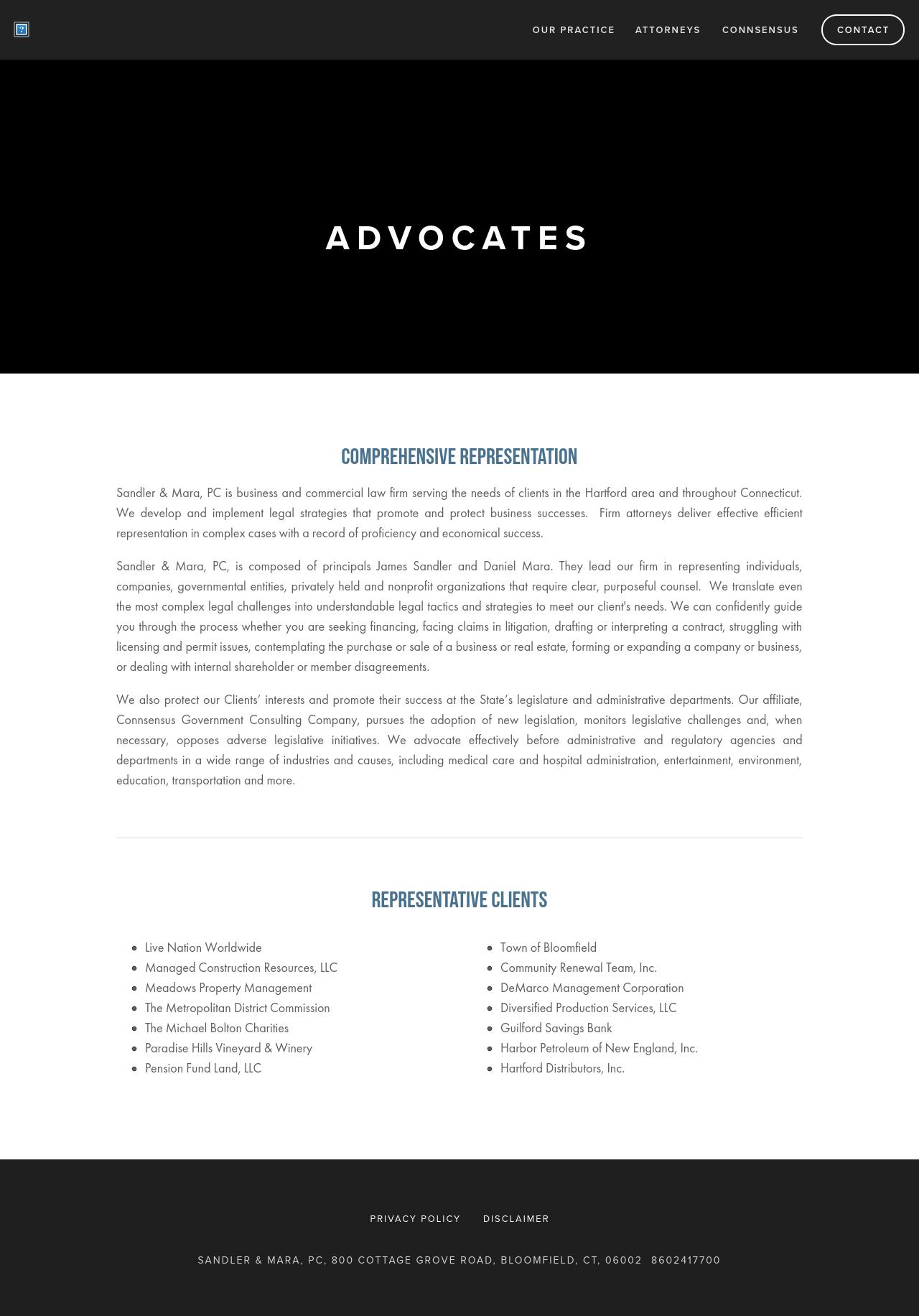 Sandler & Mara, PC - Bloomfield CT Lawyers