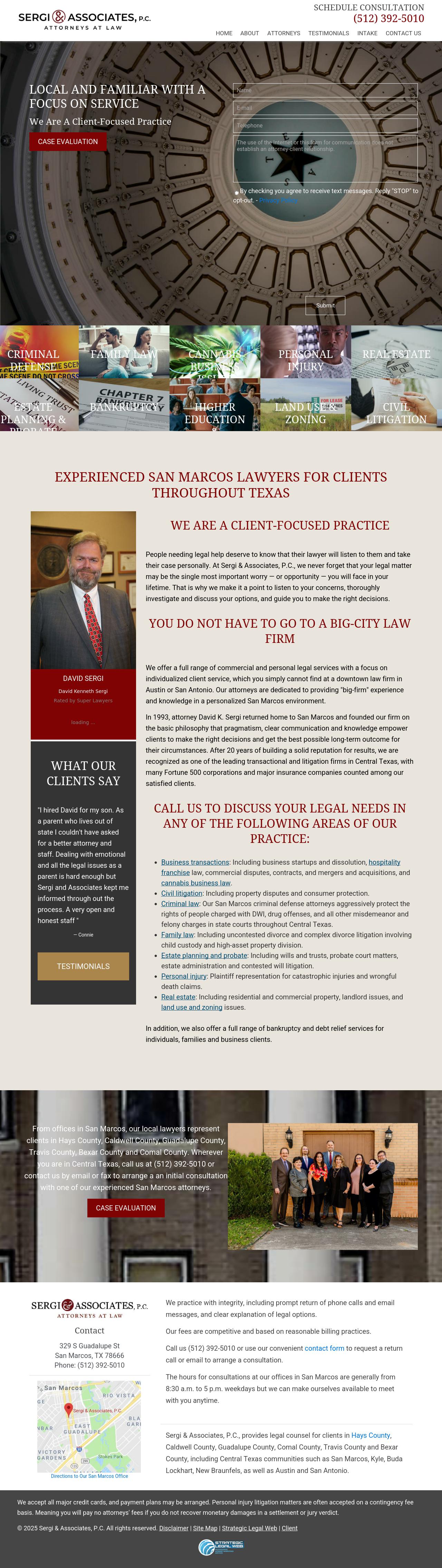 Sergi & Associates, P.C. - San Marcos TX Lawyers
