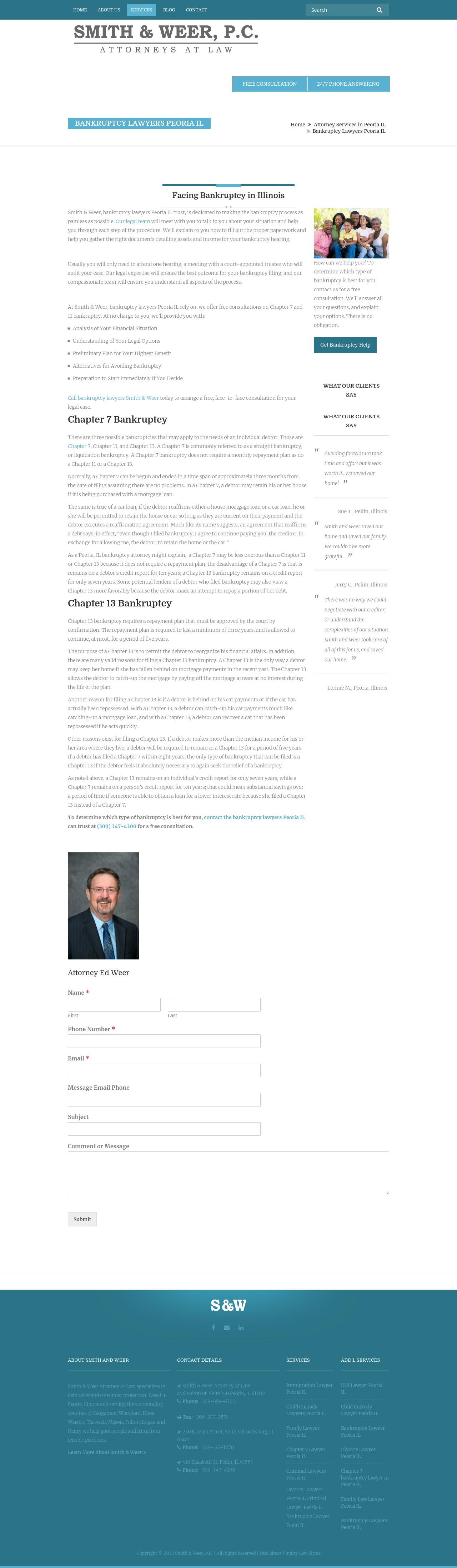 Smith & Weer, P.C. - Pekin IL Lawyers