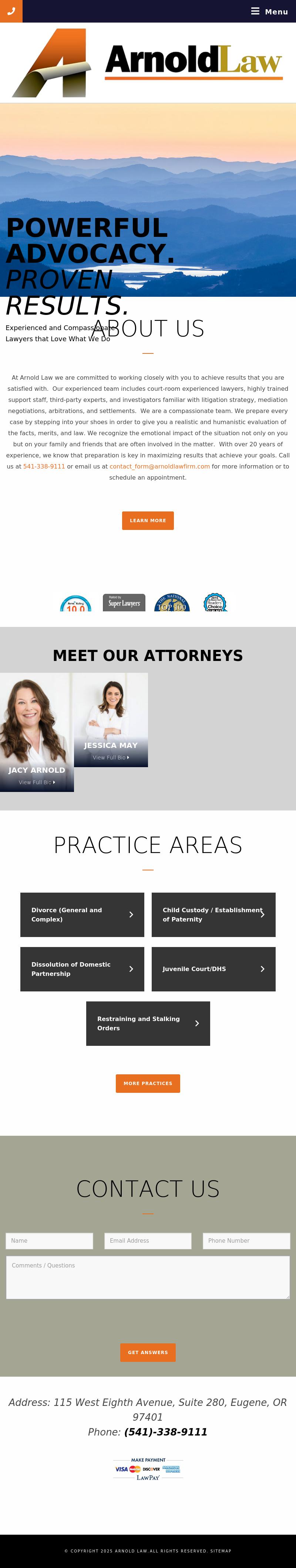 Arnold Law - Eugene OR Lawyers