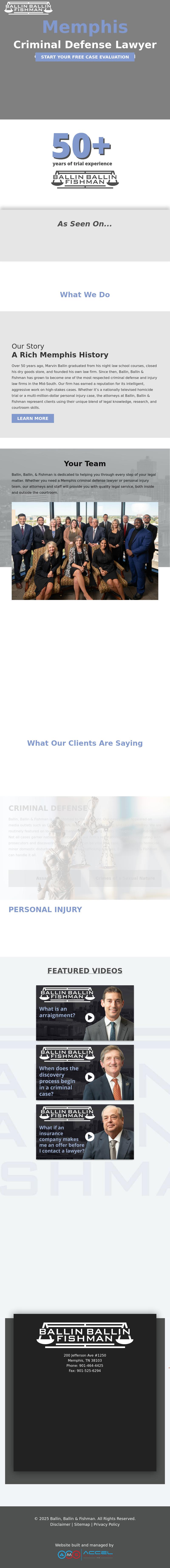 Ballin, Ballin & Fishman, PC - Memphis TN Lawyers