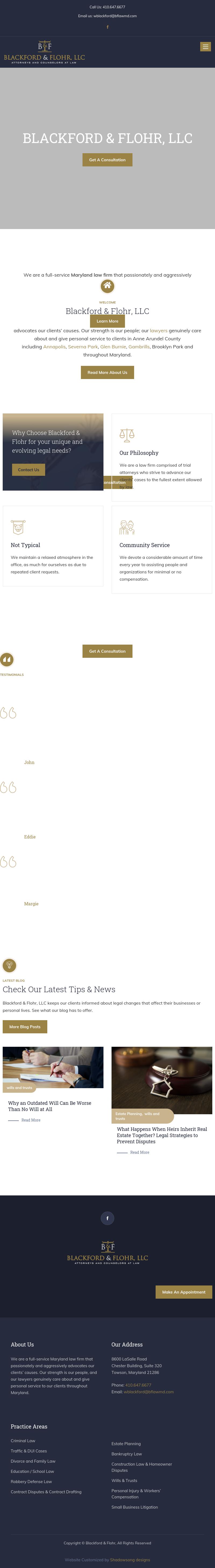 Blackford & Flohr, LLC - Severna Park MD Lawyers