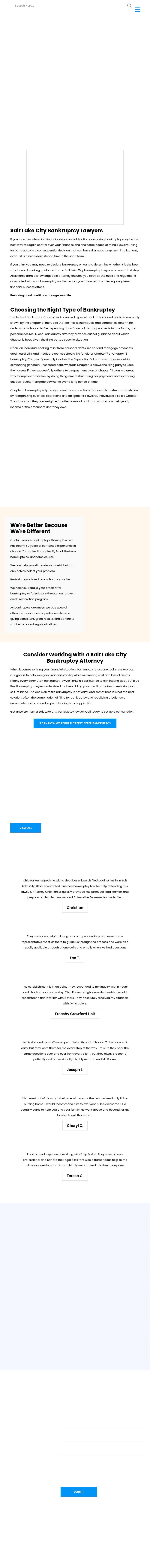 Blue Bee Bankruptcy Law - Salt Lake City UT Lawyers