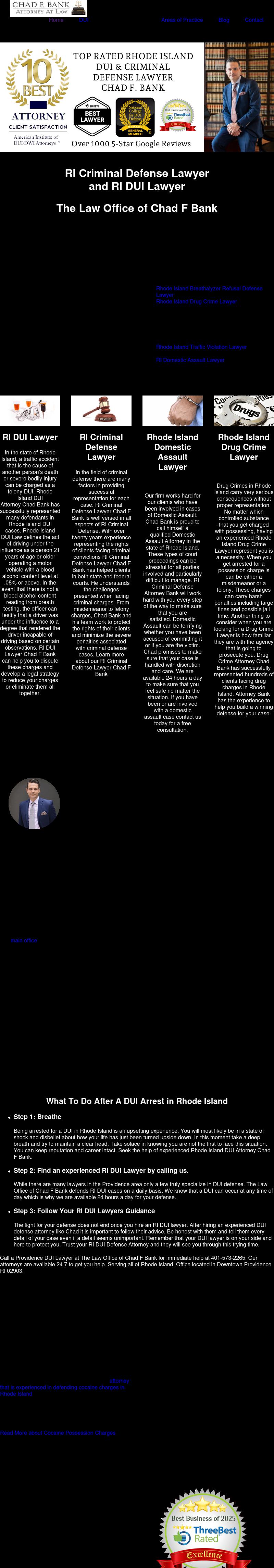 The Law Office of Chad F Bank - Providence RI Lawyers
