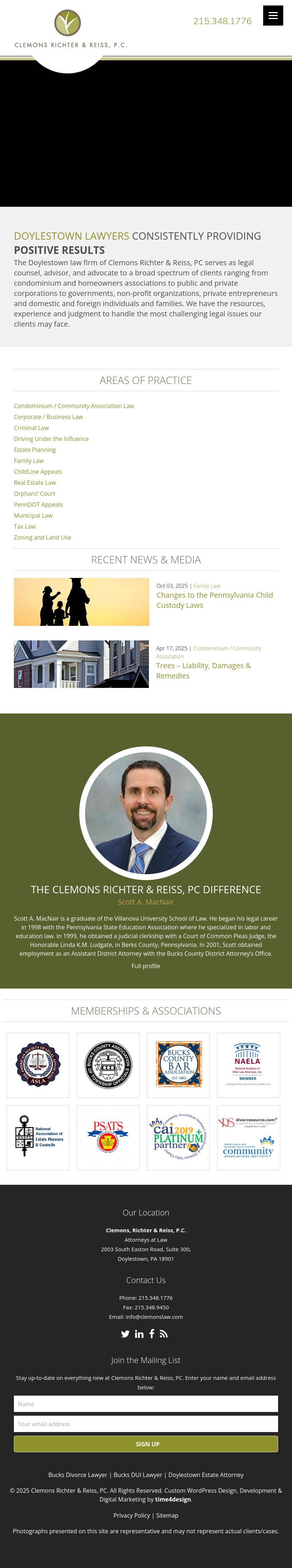 Clemons, Richter & Reiss, P.C. - Doylestown PA Lawyers