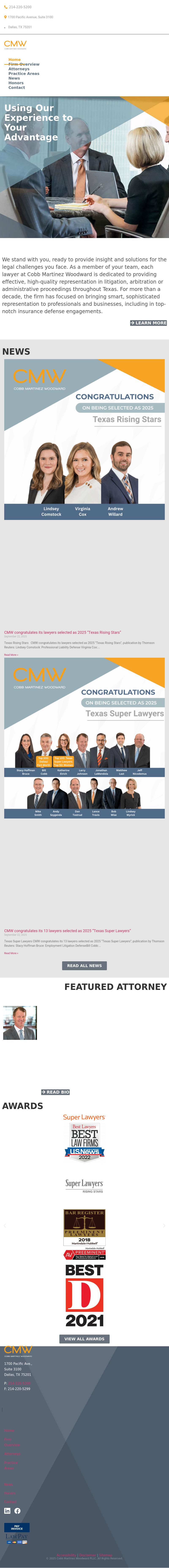 Cobb Martinez Woodward PLLC - Dallas TX Lawyers