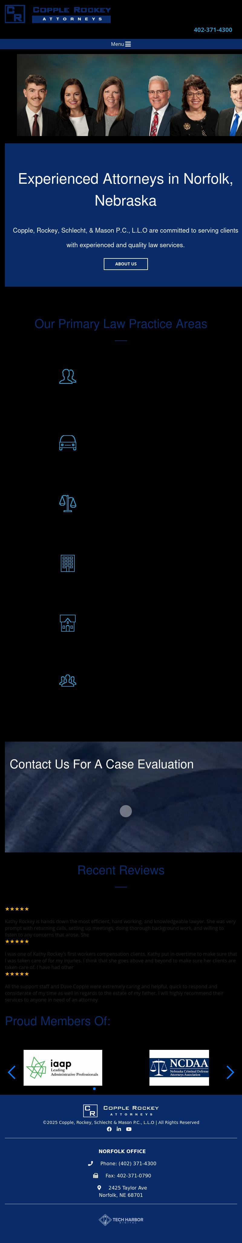 Copple, Rockey, McKeever & Schlecht P.C., L.L.O. - Norfolk NE Lawyers