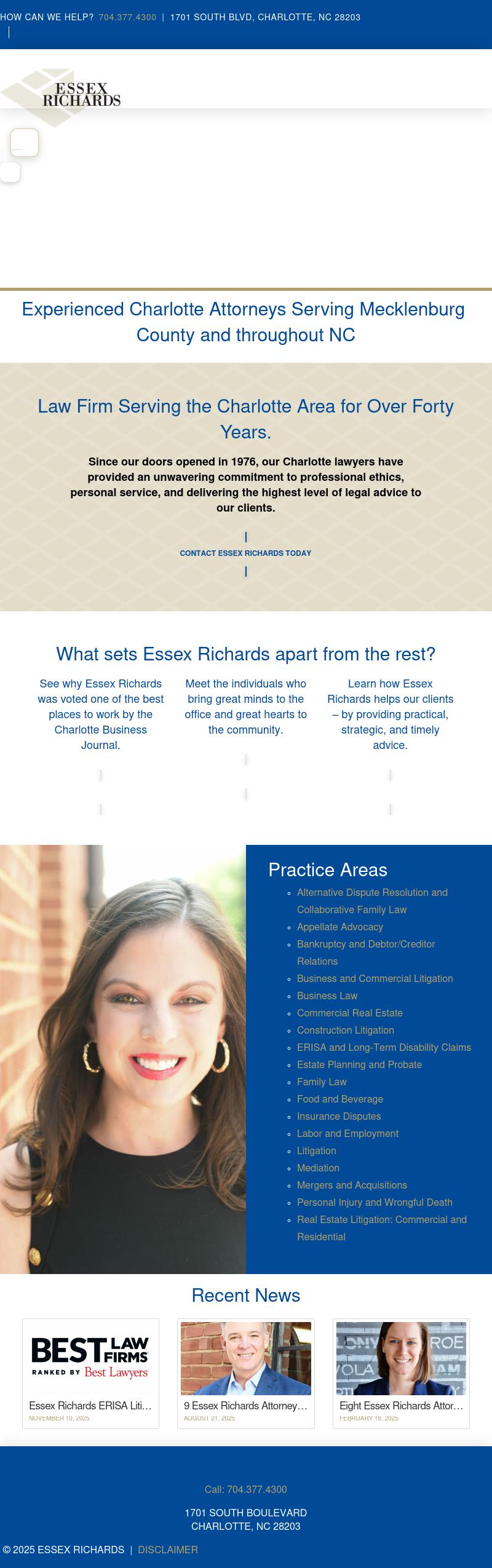 Essex Richards, P.A. - Charlotte NC Lawyers