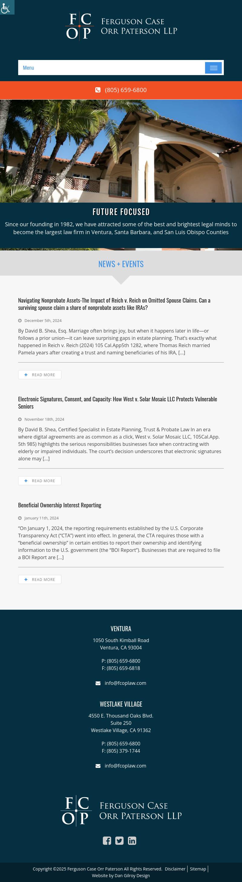 Ferguson Case Orr Paterson LLP - Ventura CA Lawyers