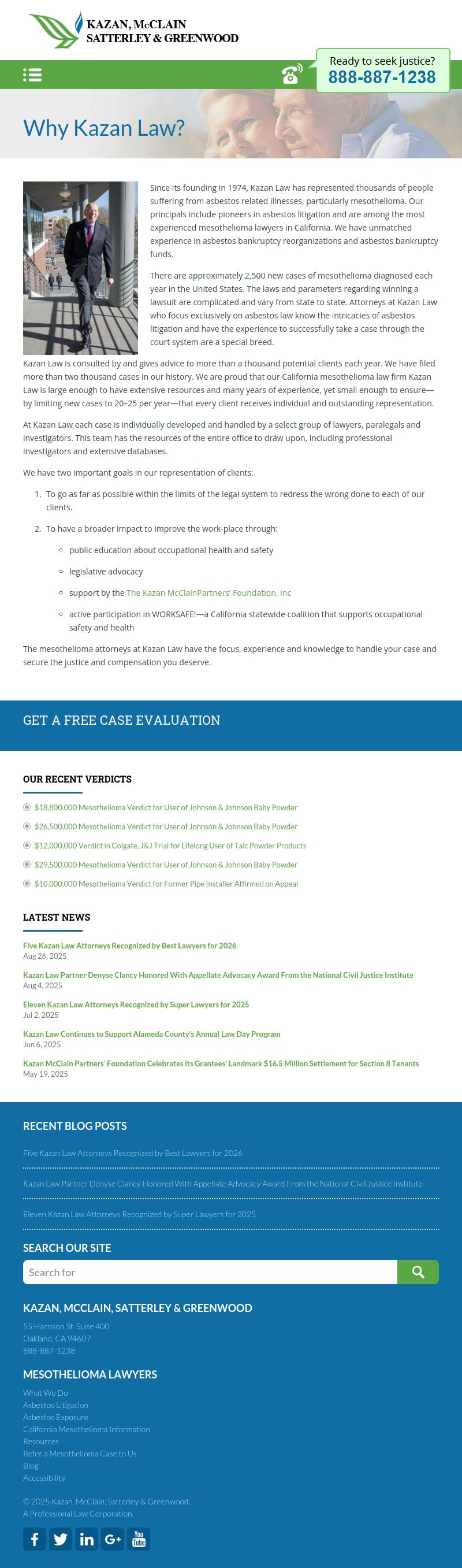 Kazan, McClain, Satterley & Greenwood - Oakland CA Lawyers