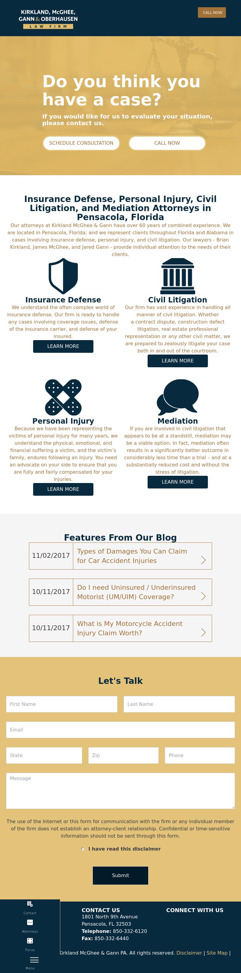 Kirkland & McGhee - Pensacola FL Lawyers