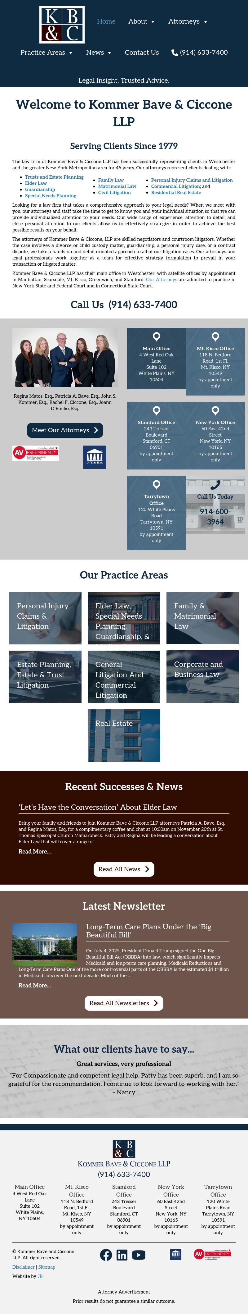 Kommer Bave & Ollman LLP - Stamford CT Lawyers