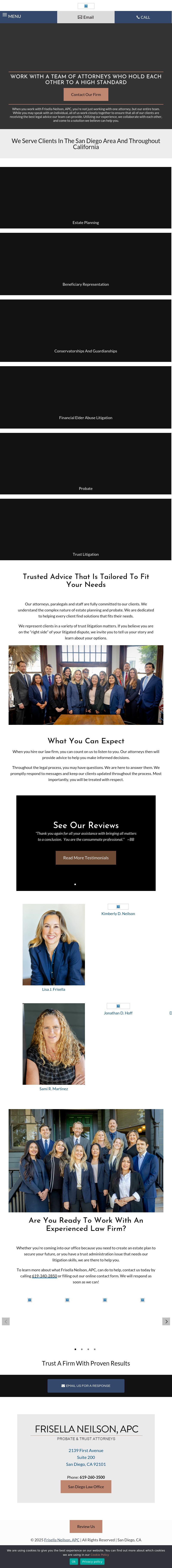 Law Office of Lisa J. Frisella, APC - San Diego CA Lawyers