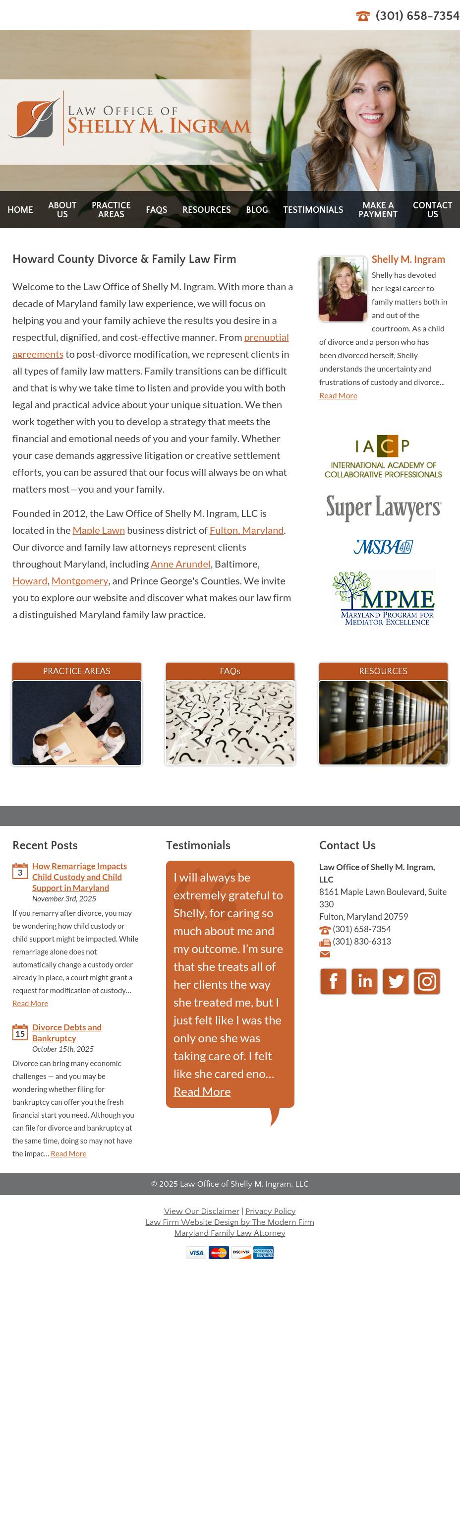 Law Office of Shelly M. Ingram, LLC - Fulton MD Lawyers