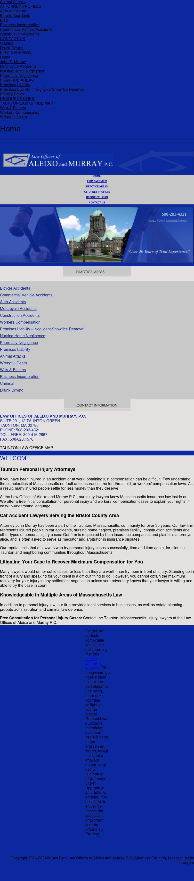 Law Offices of Aleixo and Murray, P.C. - Taunton MA Lawyers