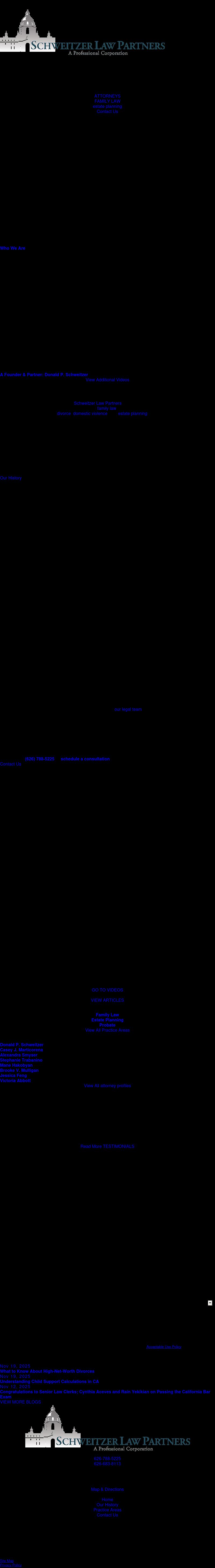 Law Offices of Donald P. Schweitzer - Pasadena CA Lawyers