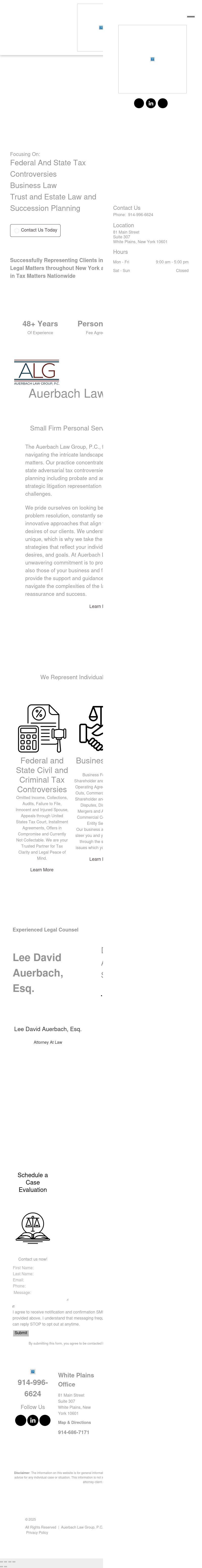 Law Offices of Lee David Auerbach, P.C. - White Plains NY Lawyers