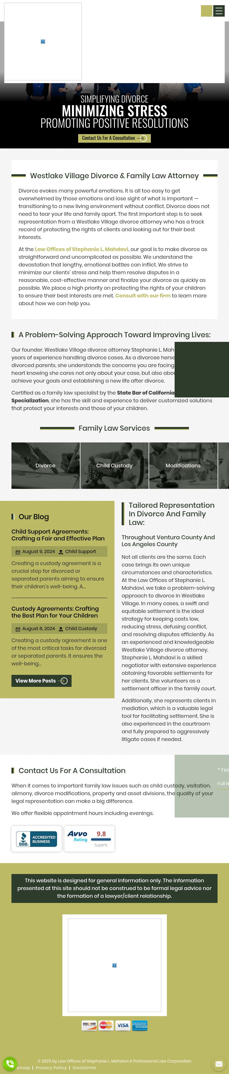 Law Offices of Stephanie L. Mahdavi A Professional Law Corporation - Westlake Village CA Lawyers