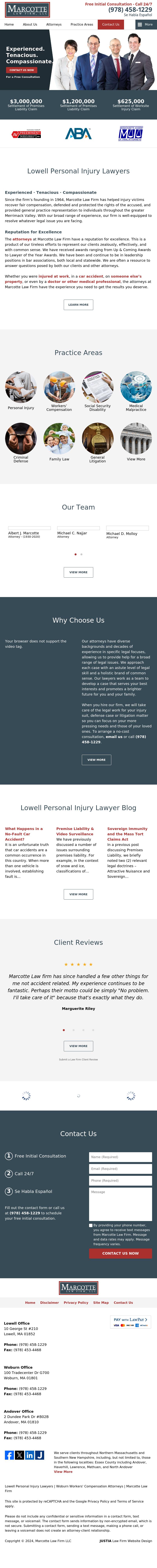 Marcotte Law Firm - Lowell MA Lawyers