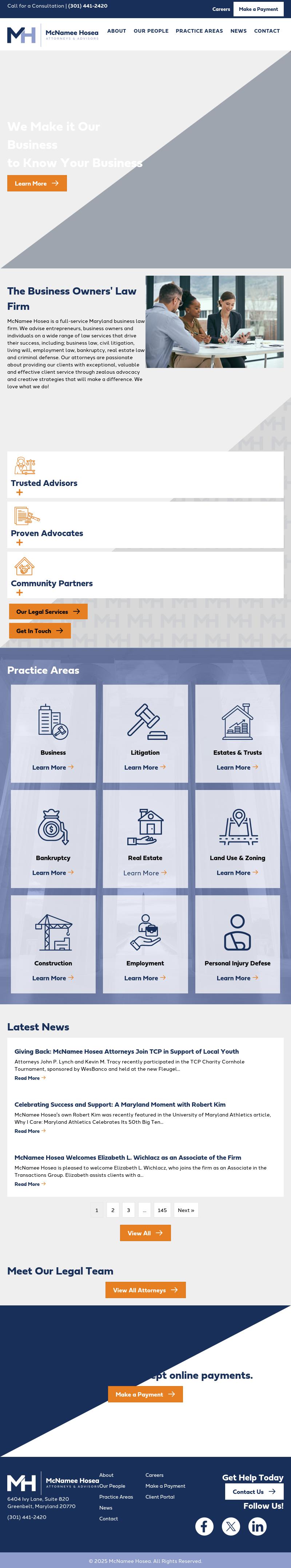 McNamee, Hosea, Jernigan, Kim, Greenan & Lynch, P.A. - Greenbelt MD Lawyers