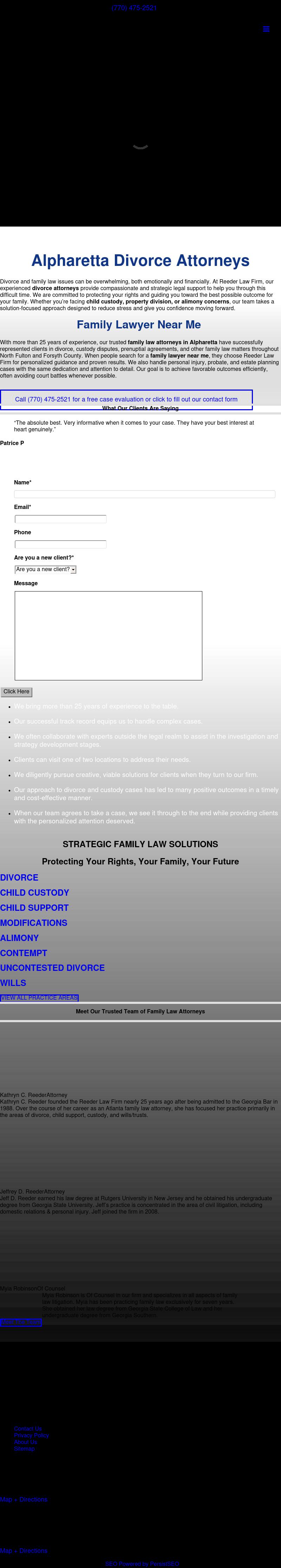 Reeder Law Firm - Alpharetta GA Lawyers