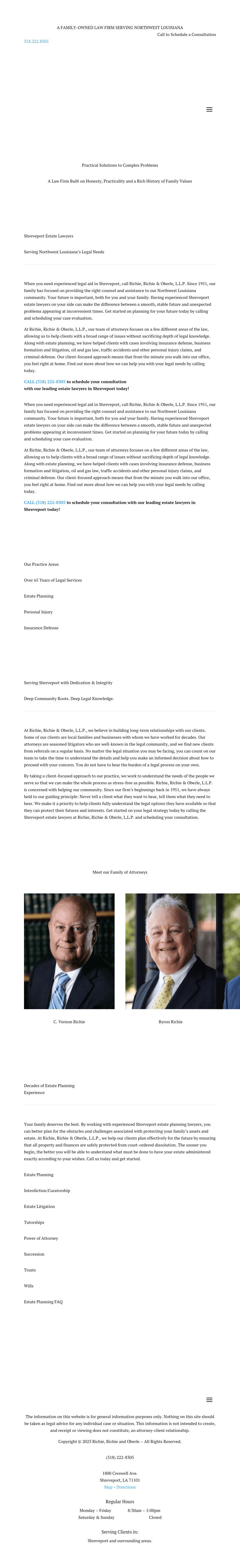 Richie Richie & Oberle LLP - Shreveport LA Lawyers