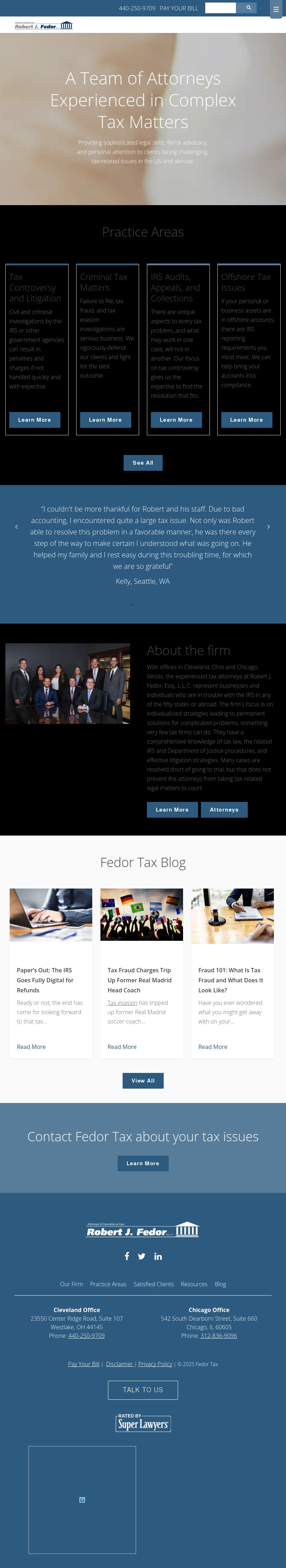 Robert J. Fedor, Esq., L.L.C. - Chicago IL Lawyers