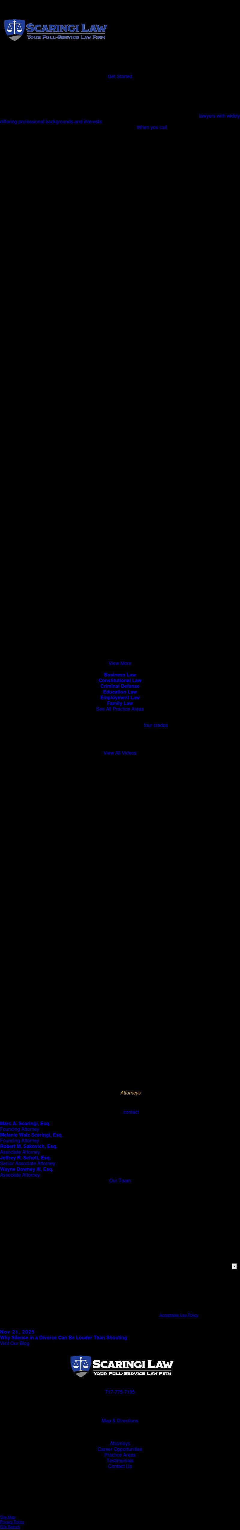 Scaringi & Scaringi, P.C. - Harrisburg PA Lawyers