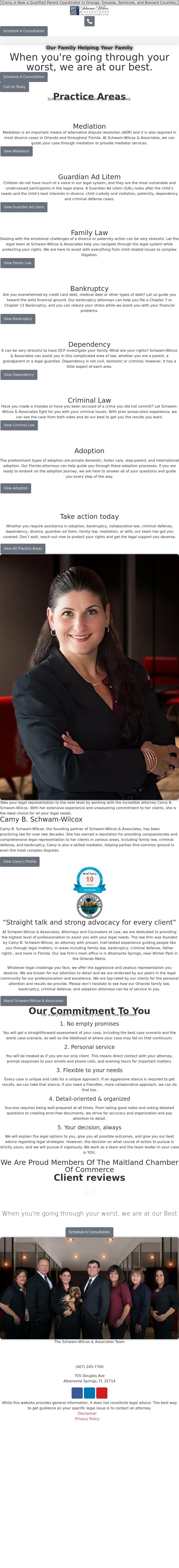 Schwam-Wilcox & Associates, Attorneys and Counselors at Law - The Villages FL Lawyers