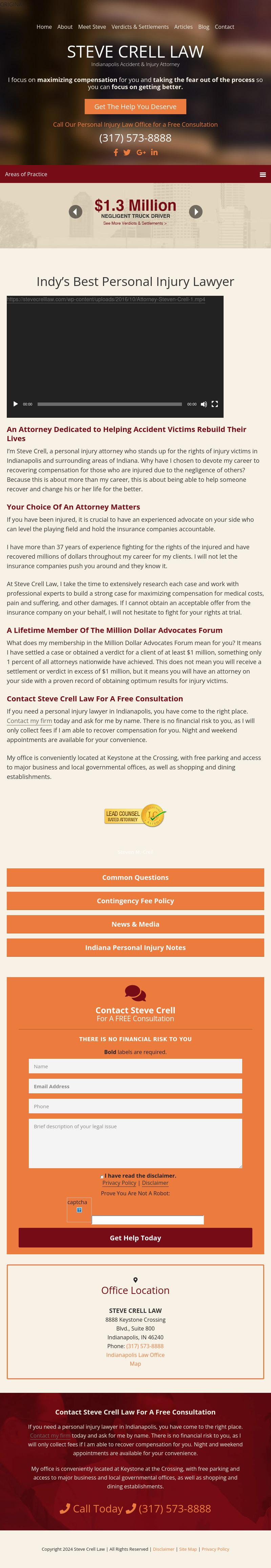 Steve Crell Law - Indianapolis IN Lawyers