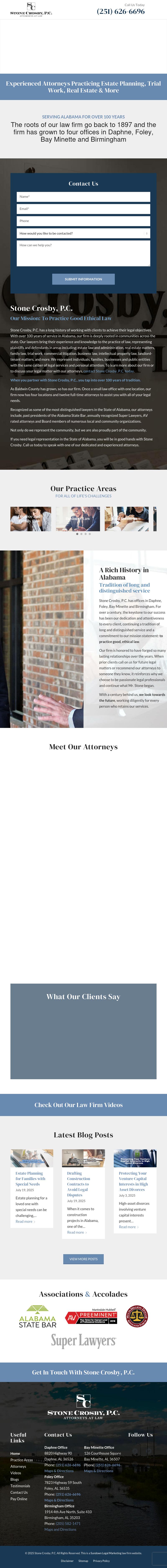 Stone, Granade & Crosby, P.C. - Bay Minette AL Lawyers