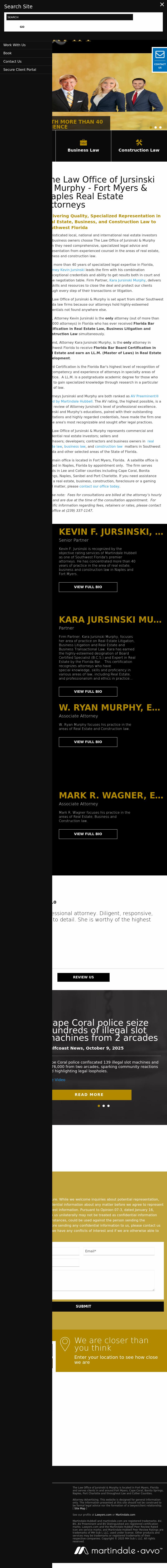 The Law Office of Kevin F. Jursinski, P.A. - Fort Myers FL Lawyers