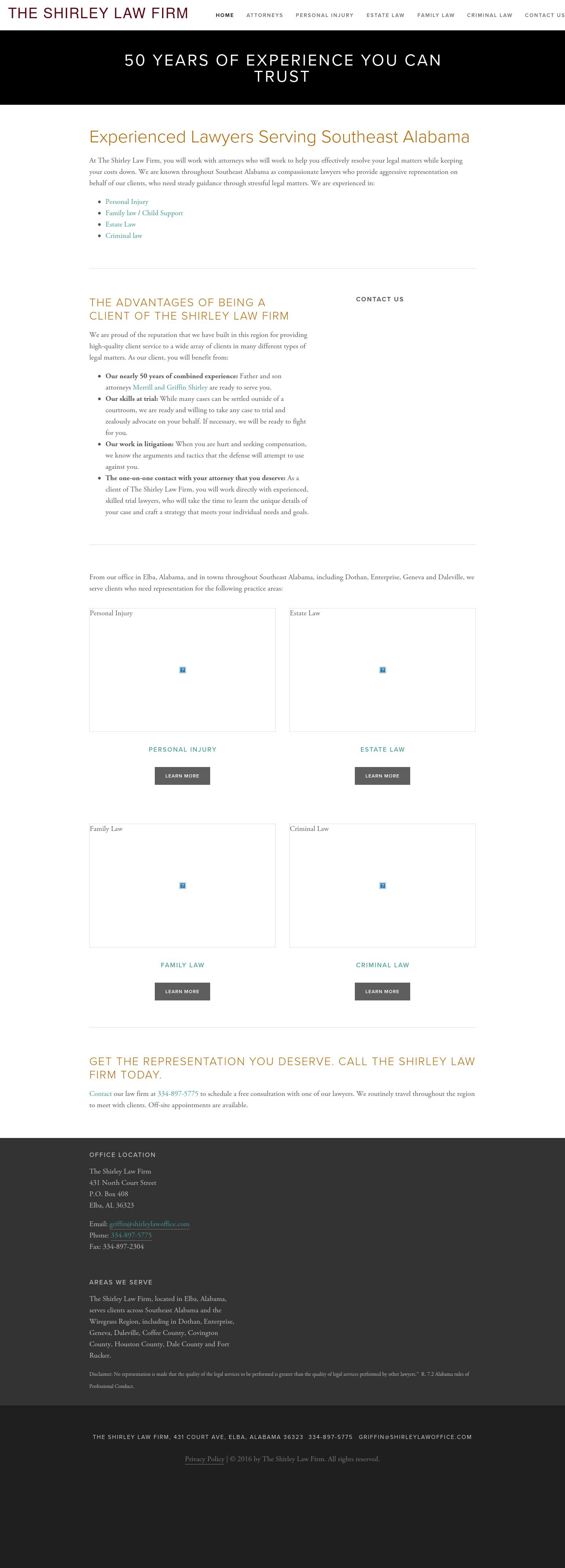 The Shirley Law Firm - Elba AL Lawyers