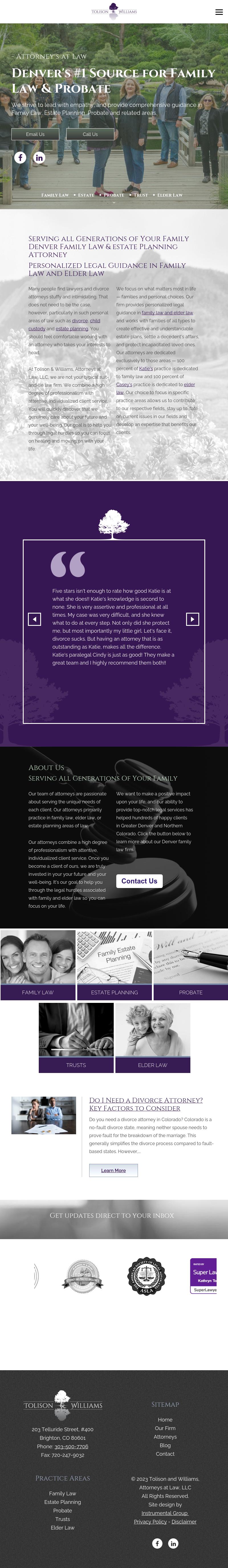 Tolison & Williams, Attorneys at Law, LLC - Brighton CO Lawyers