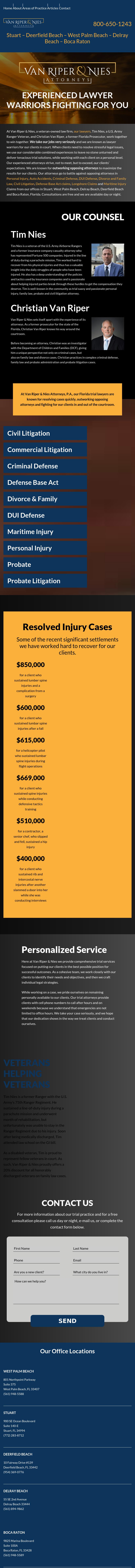 Van Riper & Nies Attorneys - West Palm Beach FL Lawyers