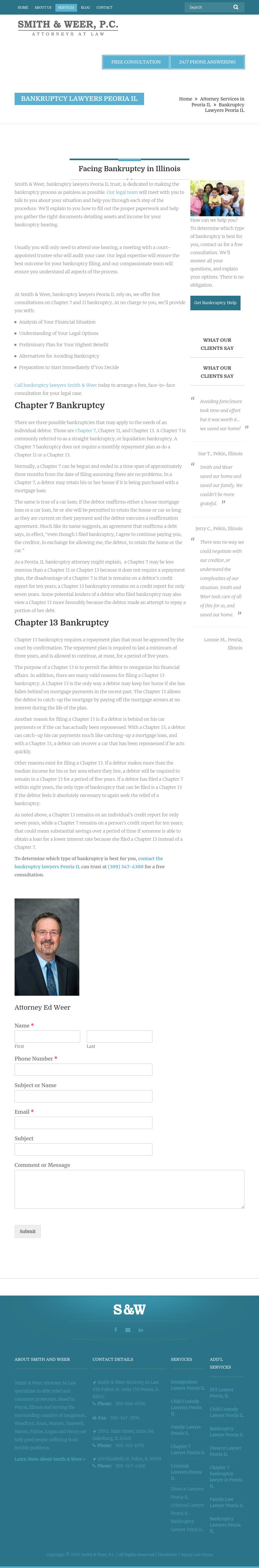 W. Edgar Weer, Jr. - Peoria IL Lawyers